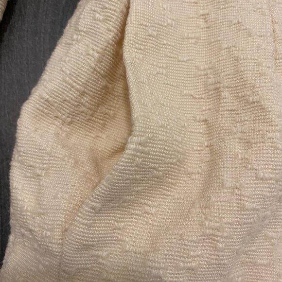 Moschino Vintage Cream Wool Coat Size 8 - Picture 5 of 15